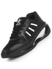 Men Black Breathable Sport Shoes|KPU Upper and Anti-Skid Bounce Back Phylon Sole|Athleisure Running Shoes|Lace Up Walking Shoes|Gym Shoes