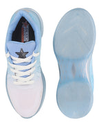 Shop FAUSTO Men Sky Blue Breathable Sport Shoes