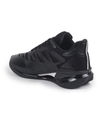 Shop FAUSTO Men Black Breathable Sport Shoes|Memory Cushion And Anti-Skid Bounce Back Phylon Sole|Athleisure Running Shoes|Lace Up Walking Shoes|Gym Shoes Online.