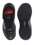 Shop FAUSTO Men Black Breathable Sport Shoes|Memory Cushion And Anti-Skid Bounce Back Phylon Sole|Athleisure Running Shoes|Lace Up Walking Shoes|Gym Shoes Online.