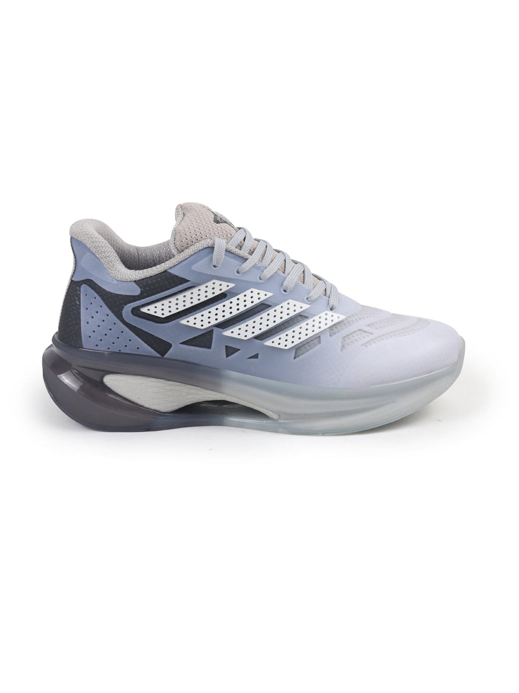 Shop FAUSTO Men Grey Breathable Sport Shoes