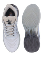 Shop FAUSTO Men Grey Breathable Sport Shoes
