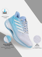 fausto men sky blue breathable sport shoes