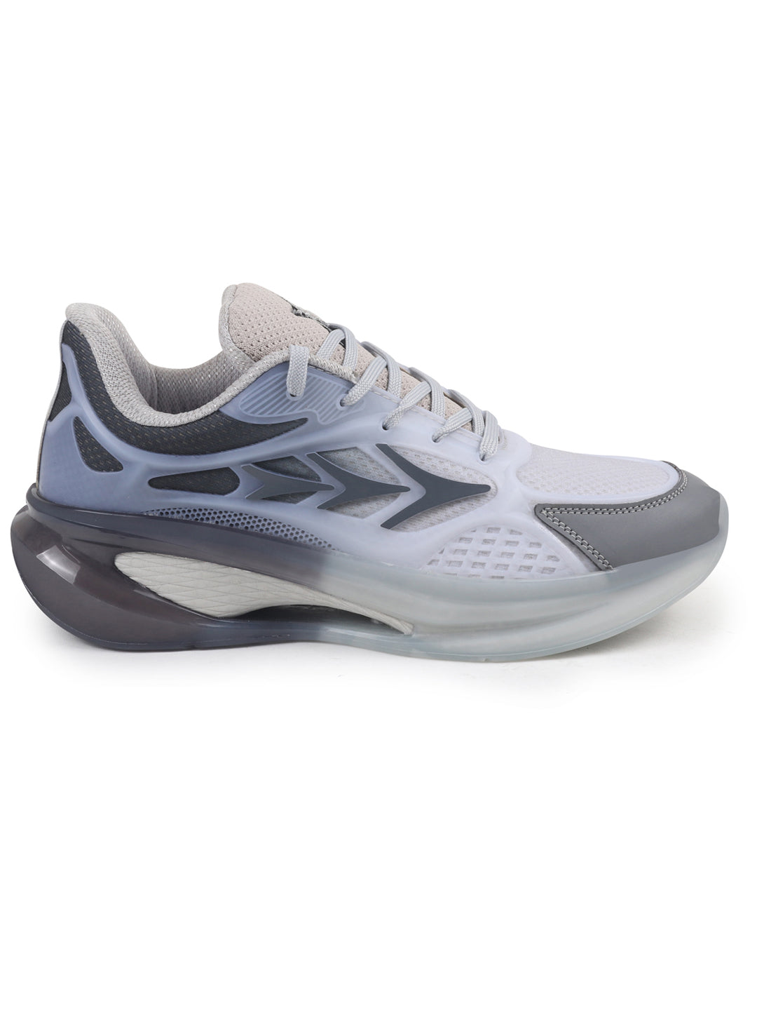 Shop FAUSTO Men Grey Sports Running Sneakers|Memory Cushion And Anti-Skid Bounce Back Phylon Sole|All Day Comfortable Walking Shoes|Gym And Training Shoes Online.