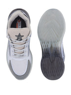 Shop FAUSTO Men Grey Sports Running Sneakers|Memory Cushion And Anti-Skid Bounce Back Phylon Sole|All Day Comfortable Walking Shoes|Gym And Training Shoes Online.