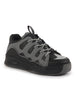 Men Black Retro Streetwear Chunky Rugged Sneakers | Heavy Duty Gen-Z Korean Casual Shoes | Memory Cushioned Insole