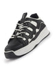 Men White Retro Streetwear Chunky Rugged Sneakers | Heavy Duty Gen-Z Korean Casual Shoes | Memory Cushioned Insole