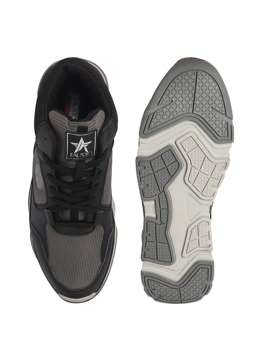 Men Black High-Top Heavy Duty Hikking Trekking Biking Boots | Breathable Athletic Lace Up Casual Shoes with Cushioned Insole | Street Style, Sports and Adventure