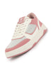 Women Colorblocked Low Top Casual Shoes Shimmery Lace up Party Sneakers Memory Cushioned Insole