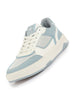 Women Colorblocked Low Top Casual Shoes Shimmery Lace up Party Sneakers Memory Cushioned Insole