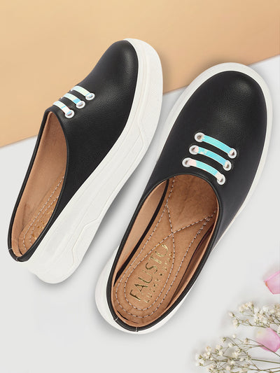 Shop Women's Black Fashion Comfort Lace up Casual Shoes Online