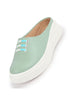 Women Pista Green Outdoor Fashion Comfort Lace Design Open Back Platform Heel Slip On Casual Shoes