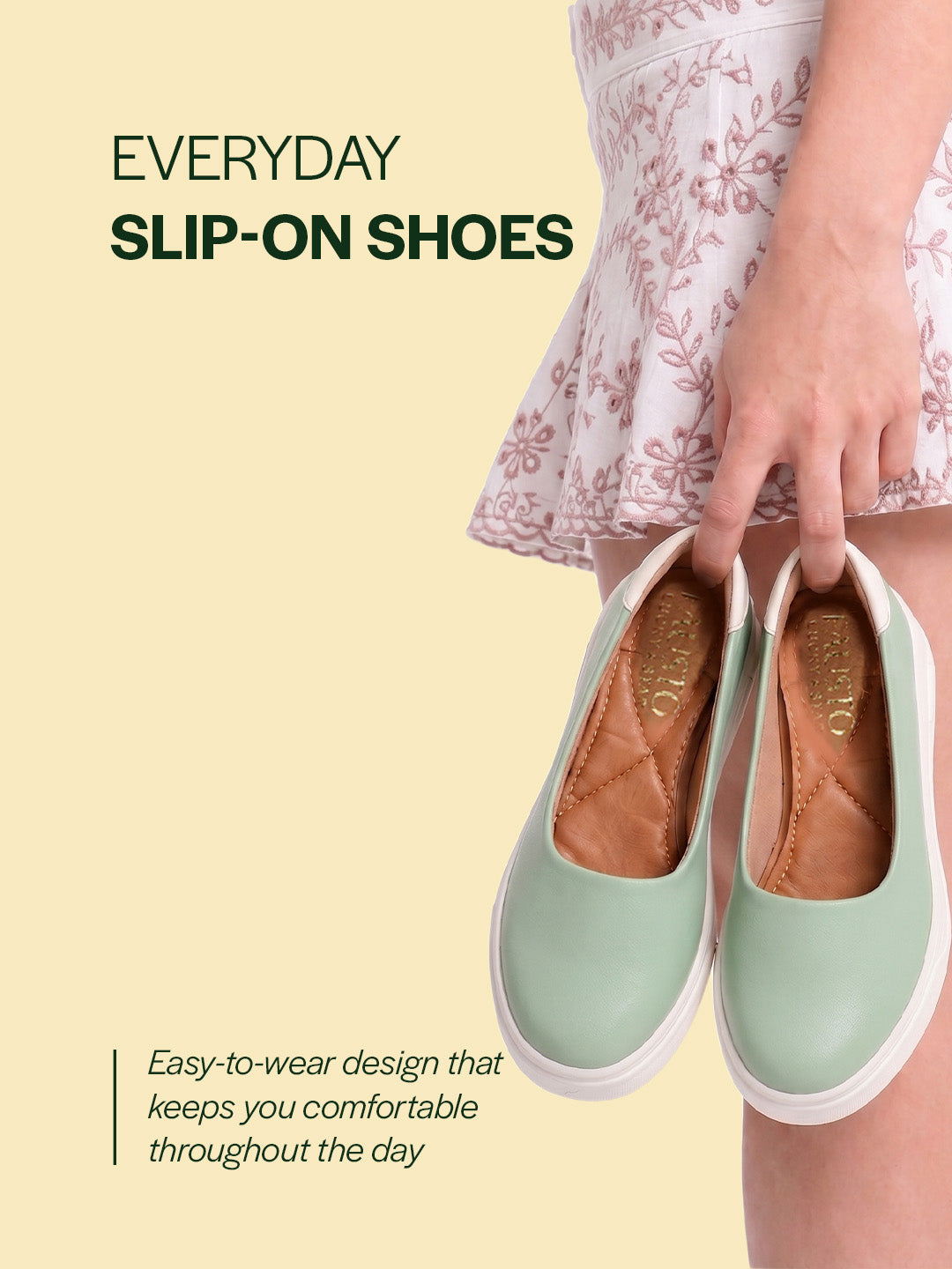 women pista green outdoor fashion comfort height enhance platform heel ballerina slip on shoes