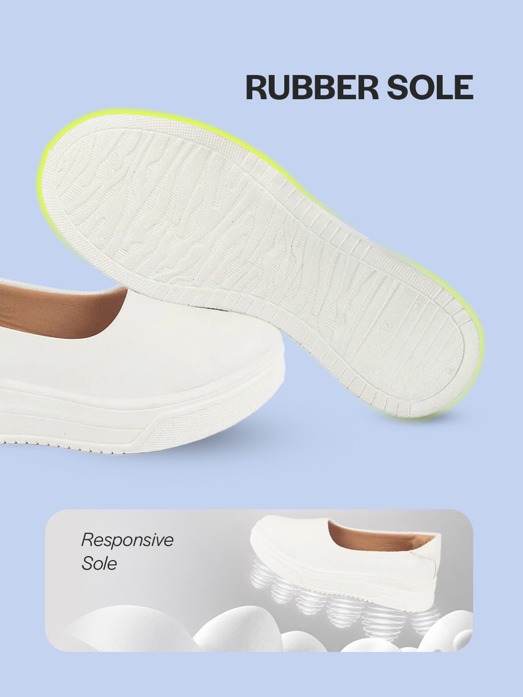 Shop Women White Outdoor Fashion Comfort Height Enhance Platform Heel Ballerina Slip On Shoes Online.
