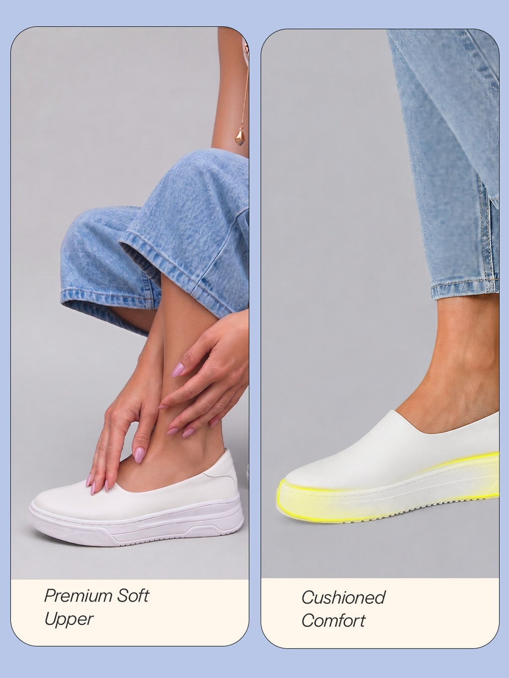 Shop Women White Outdoor Fashion Comfort Height Enhance Platform Heel Ballerina Slip On Shoes Online.