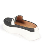 Shop Women Grey Fashion Outdoor Height Enhancer Open Back Slip On Upper Denim Casual Shoes Online.