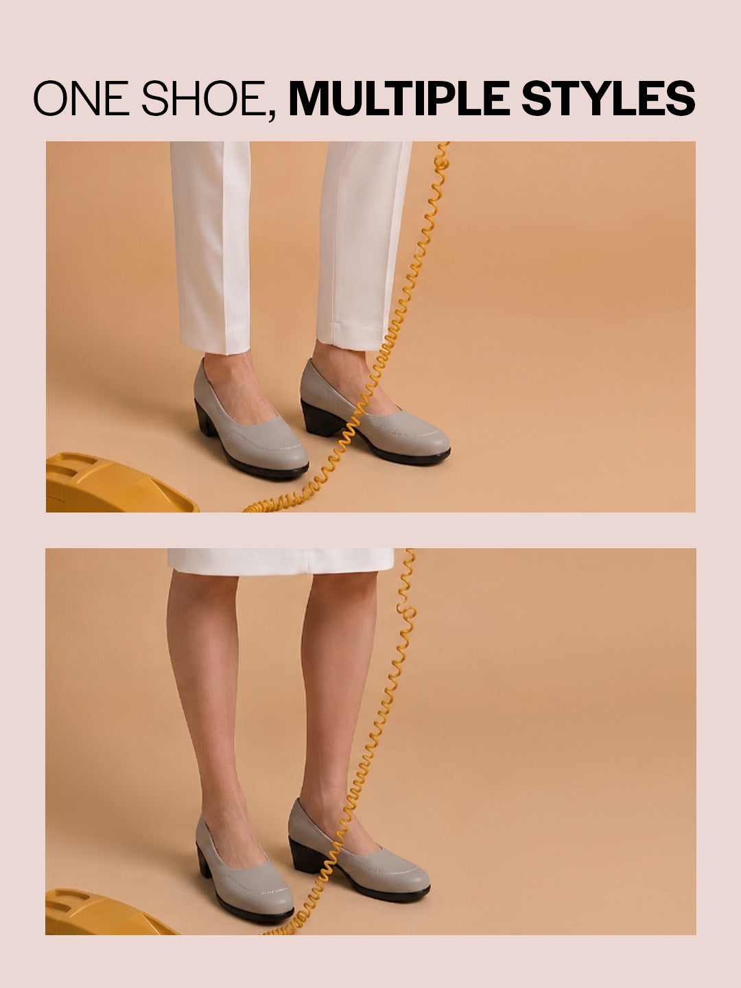 Shop Women Grey Formal Platform Wedge Heel Slip On Ballerina Shoes Online.
