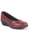 Shop Women Maroon Formal Platform Wedge Heel Slip On Ballerina Shoes Online.