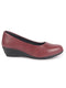 Shop Women Maroon Formal Platform Wedge Heel Slip On Ballerina Shoes Online.