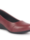 Shop Women Maroon Formal Platform Wedge Heel Slip On Ballerina Shoes Online.