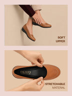 Shop Women Tan Formal Back Open Platform Wedge Heel Slip On Mule Shoes Online.