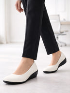 Shop Women Brown Formal Back Open Platform Wedge Heel Slip On Loafer Shoes Online.