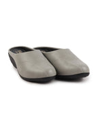Shop Women Grey Formal Back Open Platform Wedge Heel Slip On Mule Shoes Online.