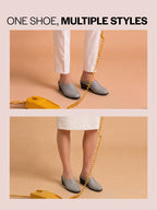 Shop Women Grey Formal Back Open Platform Wedge Heel Slip On Mule Shoes Online.