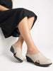 Women Cream Back Open Flatform Formal Slip On Mules Clogs Outings|All Day Comfort|Office Shoes
