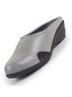 Women Grey Back Open Flatform Formal Slip On Mules Clogs Outings|All Day Comfort|Office Shoes