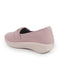 Women Peach Textured Slip On Casual Shoes Flatform Heel Height Enhancer|All Day Comfort|Daily Wear Shoes