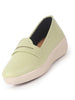 Women Pista Textured Slip On Casual Shoes Flatform Heel Height Enhancer|All Day Comfort|Daily Wear Shoes
