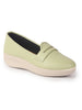 Women Pista Textured Slip On Casual Shoes Flatform Heel Height Enhancer|All Day Comfort|Daily Wear Shoes