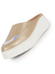 Women Golden Classic Height Enhancer Embellished Back Open Slip On Mule Shoes|All Season Casual Slip On Shoe