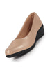 Women Rose Gold Shiny Platform Wedge Heel Bellies for Party|Evening Sandals|Formal Dress Ballerina|Anti Skid Sole