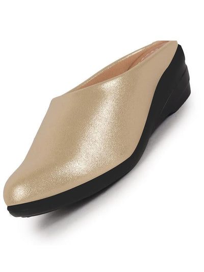 slim fit dress slacks Women's Intentions to Travel Wedges, Gold