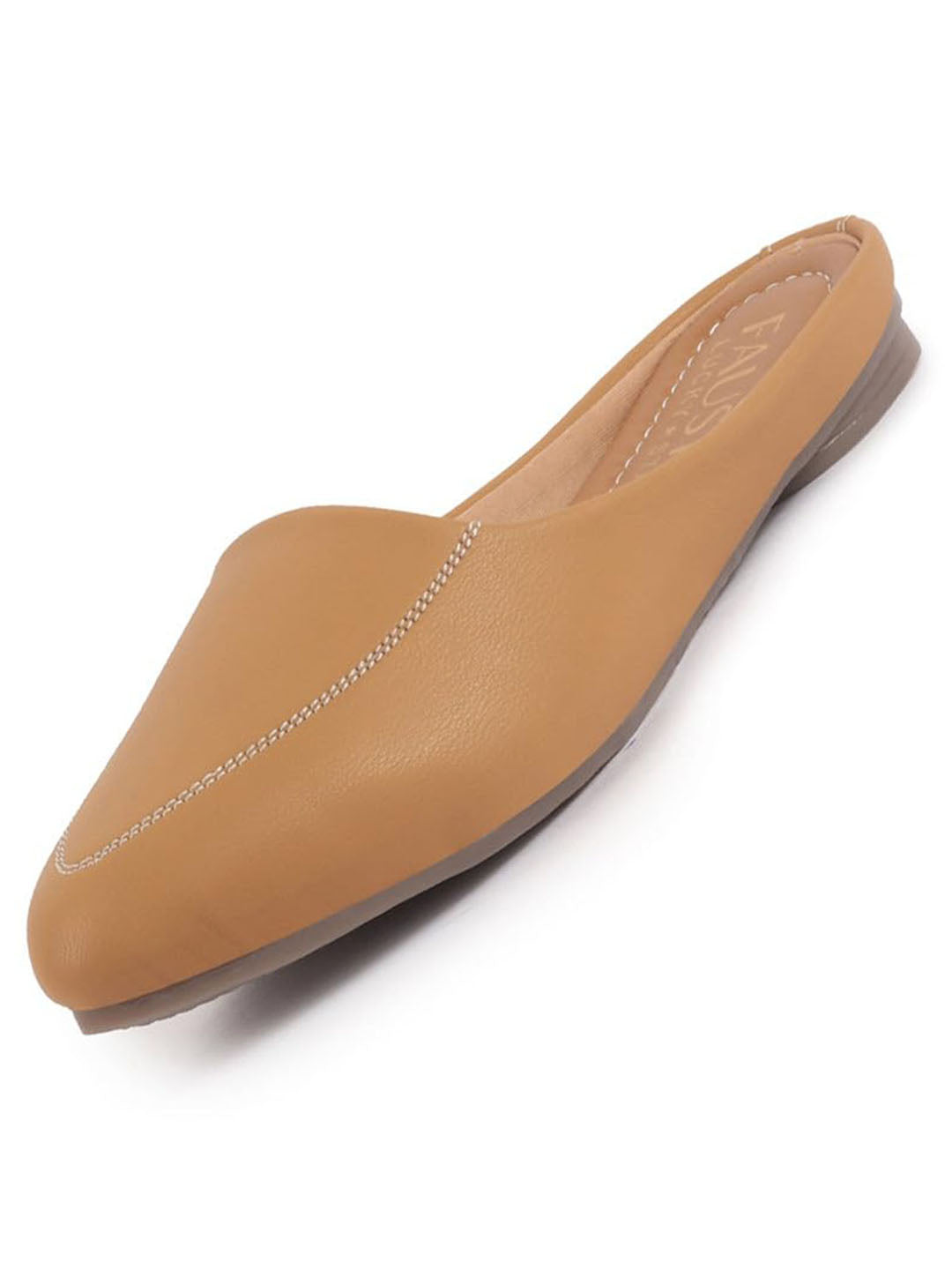Women Back Open Slip On Mules Work And Casual Wear Loafer Flats Memory Cushioned Insole