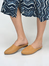 Women Back Open Slip On Mules Work And Casual Wear Loafer Flats Memory Cushioned Insole Slippers