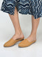 Women Back Open Slip On Mules Work And Casual Wear Loafer Flats Memory Cushioned Insole Slippers