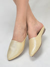 Women Back Open Ethnic Slip On Mules Party Wear Glittery Shiny SlippersLightweight Loafer Flats Memory Cushioned Insole