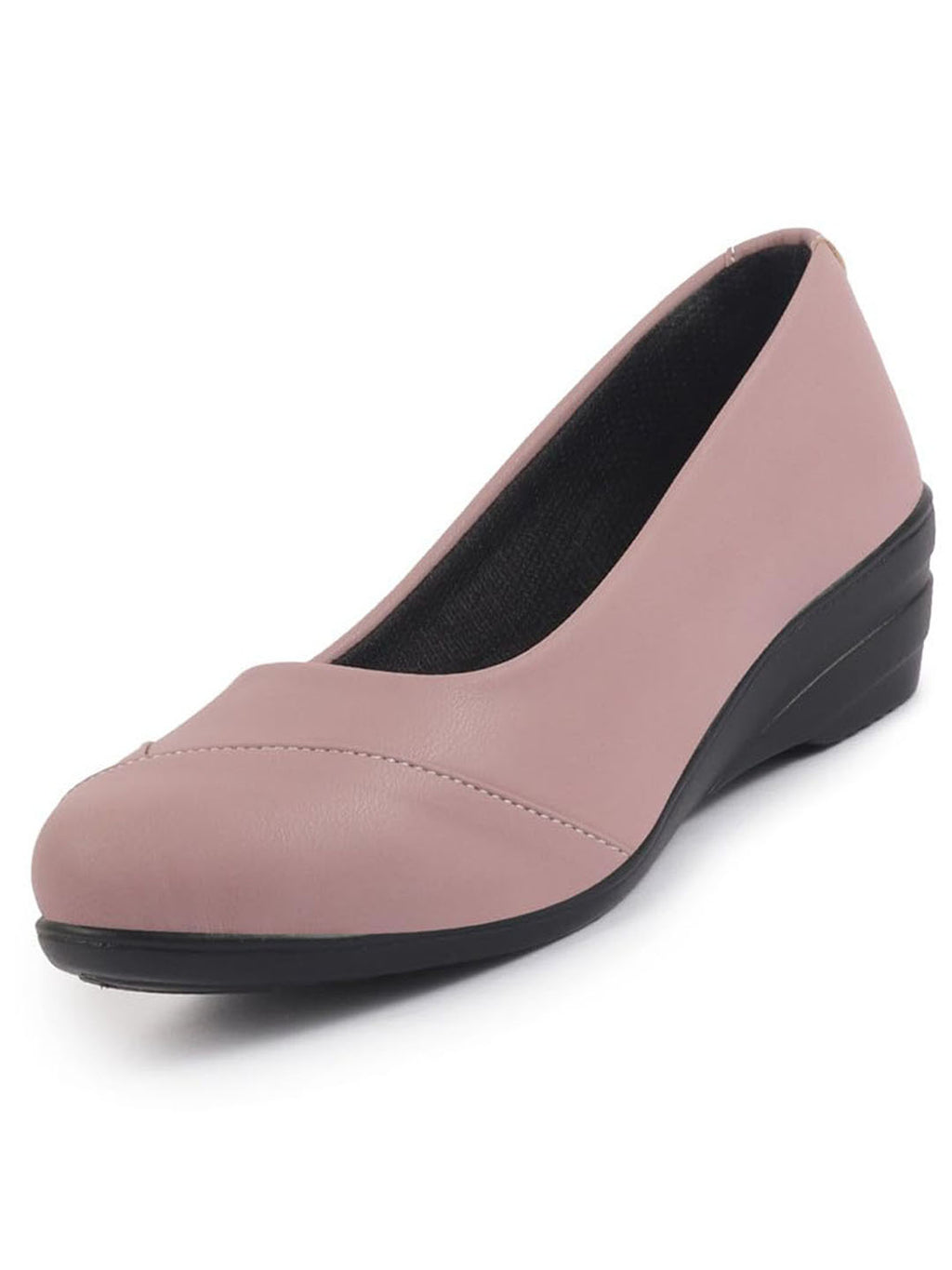 Women All Day Comfort Wedge Heel Slip On Ballerina Shoes Elegant Work Flats Office Formal Slip On Shoes
