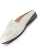 Women Party Wedge Mules Gilltery Shiny Backopen Loafers Travel Friendly Slip On Shoes Ethnic Sandals