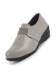 Women Grey Elastic Strap Slip On Wedge Formal Shoes All Day Comfort Office Dress Shoes Â Lightweight And Cushioned