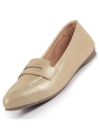 Women Party Ethnic Flat Loafers Glittery Embellished Slip On Ballerina Casual Moccasin Shoes