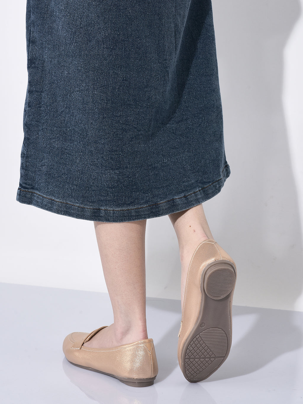 Women Party Ethnic Flat Loafers Glittery Embellished Slip On Ballerina Casual Moccasin Shoes