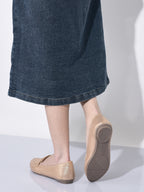 Women Party Ethnic Flat Loafers Glittery Embellished Slip On Ballerina Casual Moccasin Shoes