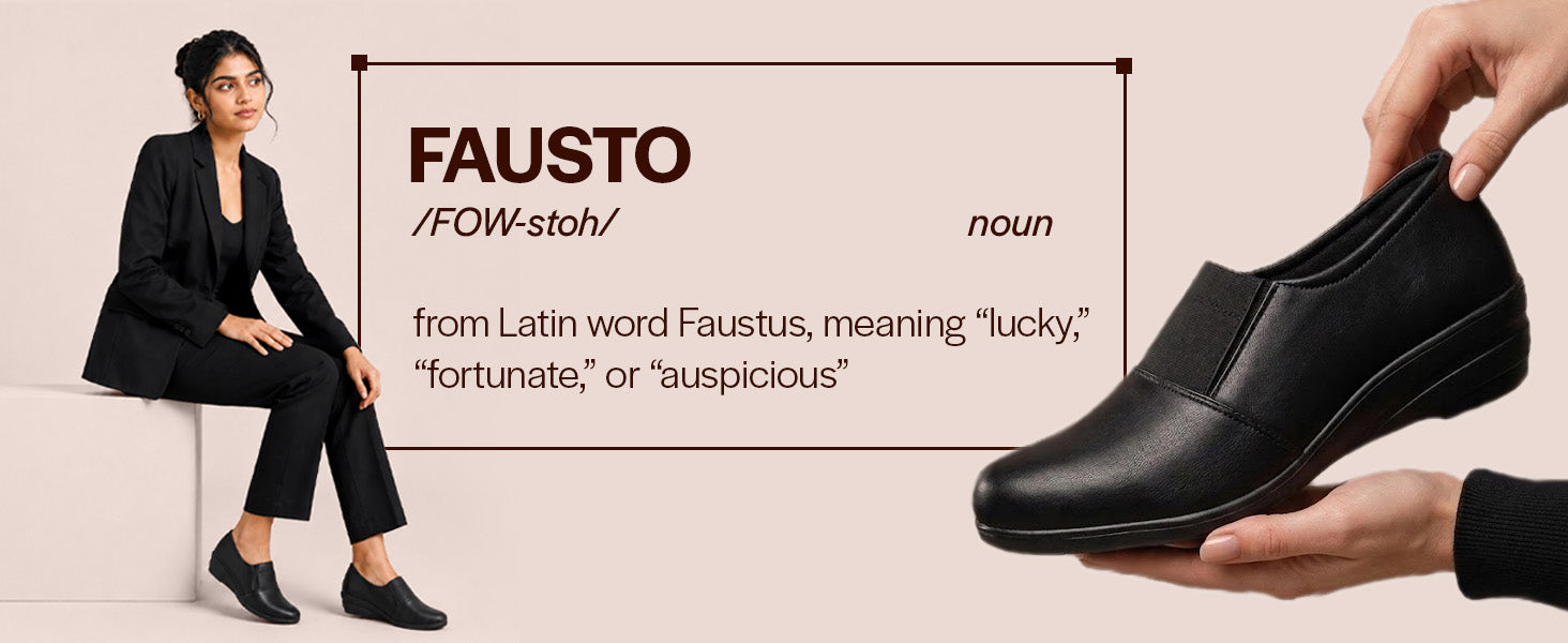 Women Brown Classic Formal Slip On Shoes|Platform Heel Shoe for Office Meeting Events|Easy Pull On Shoes with All Day Comfort
