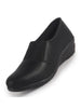 Women Black Classic Formal Slip On Shoes | Platform Heel Shoe for Office Meeting Events | Easy Pull On Shoes with All Day Comfort