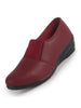 Women Maroon Classic Formal Slip On Shoes | Platform Heel Shoe for Office Meeting Events | Easy Pull On Shoes with All Day Comfort