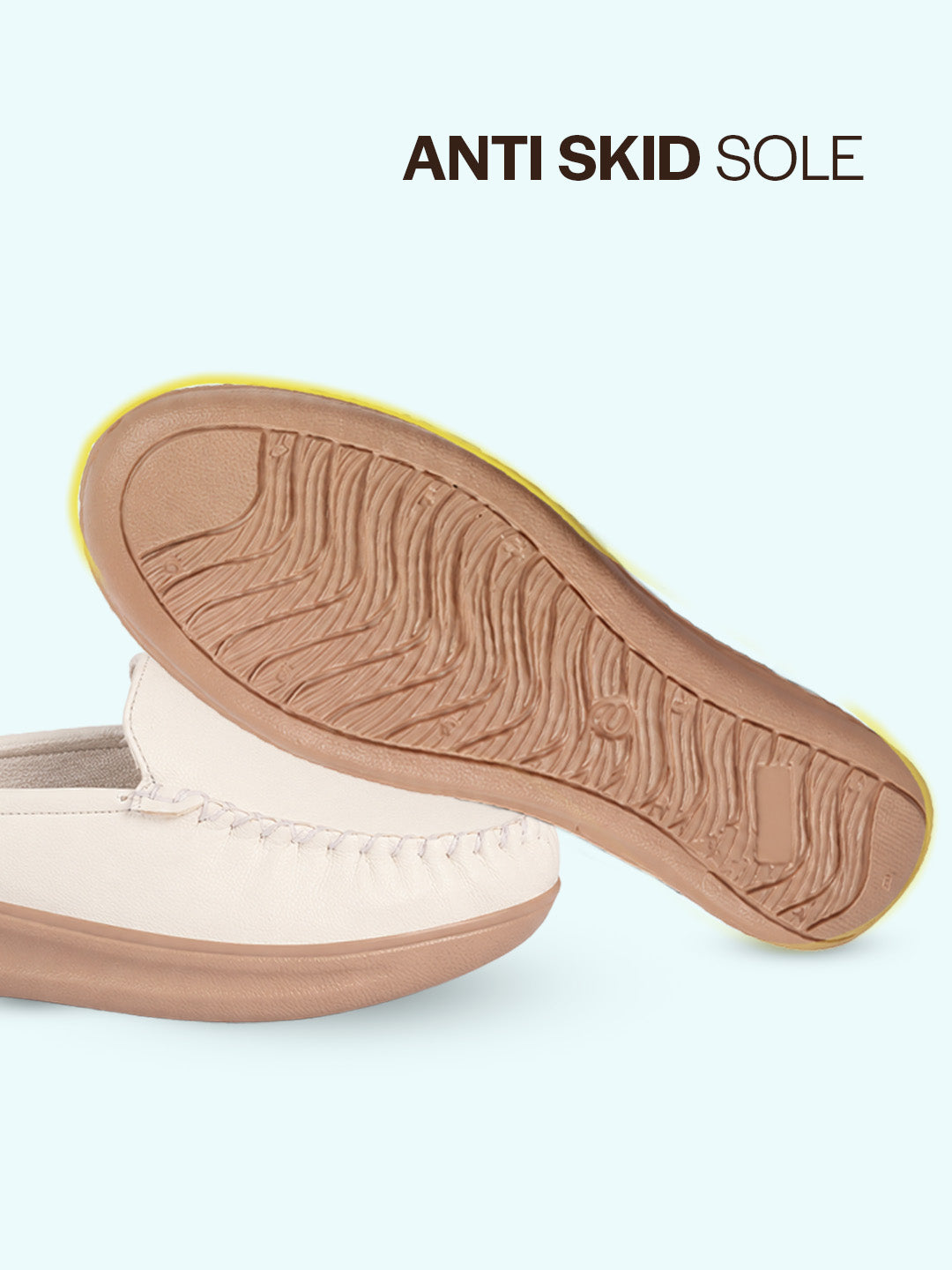 women white back open side stitched slip on shoe|half cut round toe shoes with memory cushioned footbed|outing comfort, evening, casual office wear